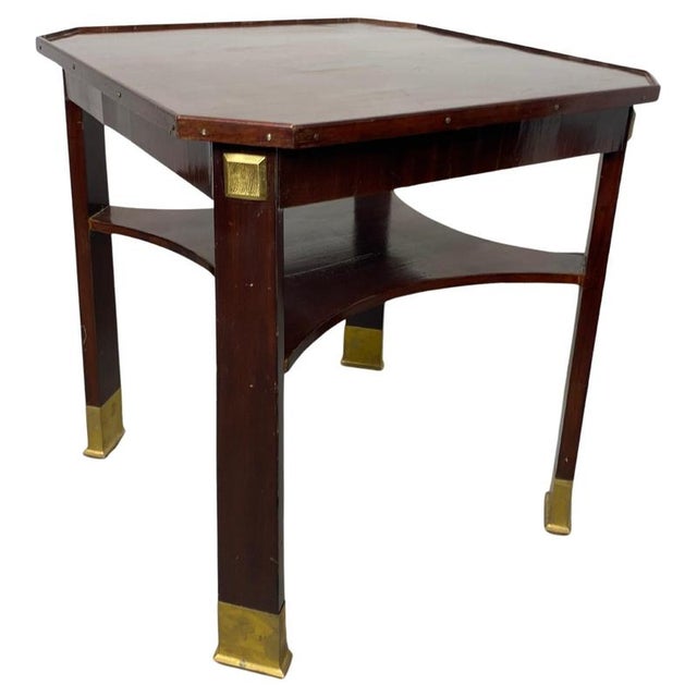 Jugendstil Coffee Table attributed to Adolf Loos for f.o.schmidt, 1890s For Sale - Image 9 of 9