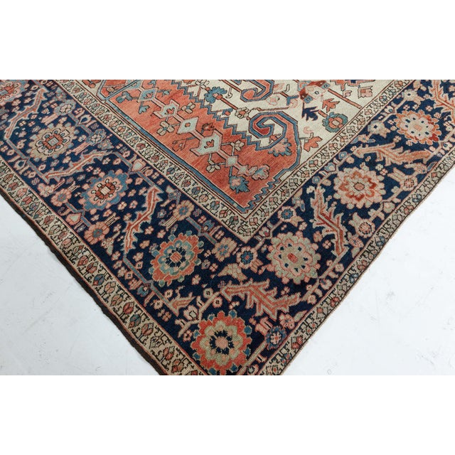 Early 20th Century Antique Persian Heriz Rug For Sale - Image 5 of 12