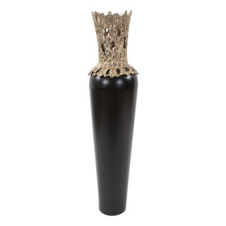 Black Zetian Vase- Tall For Sale