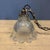 Small Pressed Glass Pendant Lamp with Chain and Ceiling Rose from Holophane, 1930s For Sale - Image 18 of 18