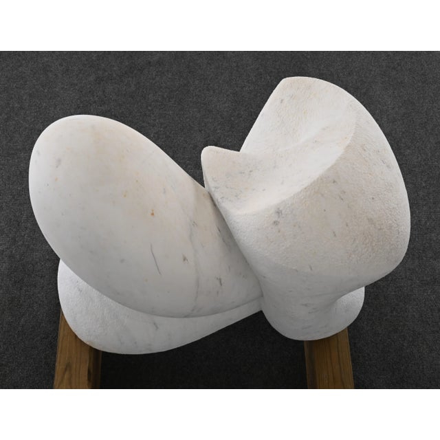 Monumental Arturo Di Modica Carrara Marble Abstract Sculpture (1941-2021) For Sale - Image 10 of 12
