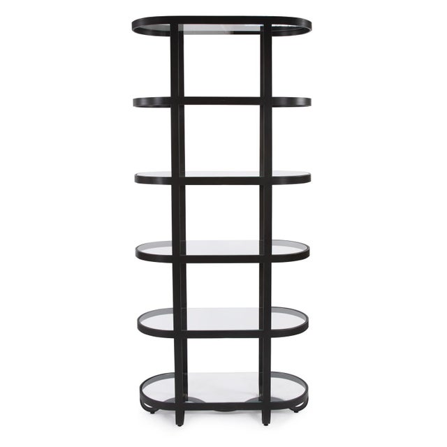 Metal Brooklyn Iron Etagere For Sale - Image 7 of 9
