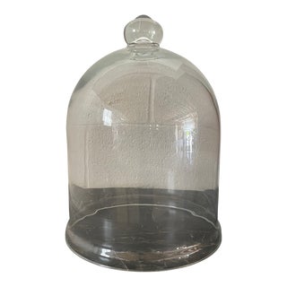Oversized Glass Bell Cloche For Sale