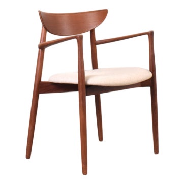 Mid-Century Teak Armchair by Harry Østergaard for Randers Møbelfabrik, 1960s For Sale