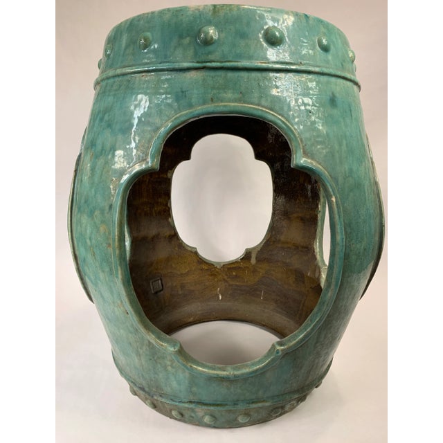 Vintage Chinese Garden Side Table For Sale - Image 4 of 7