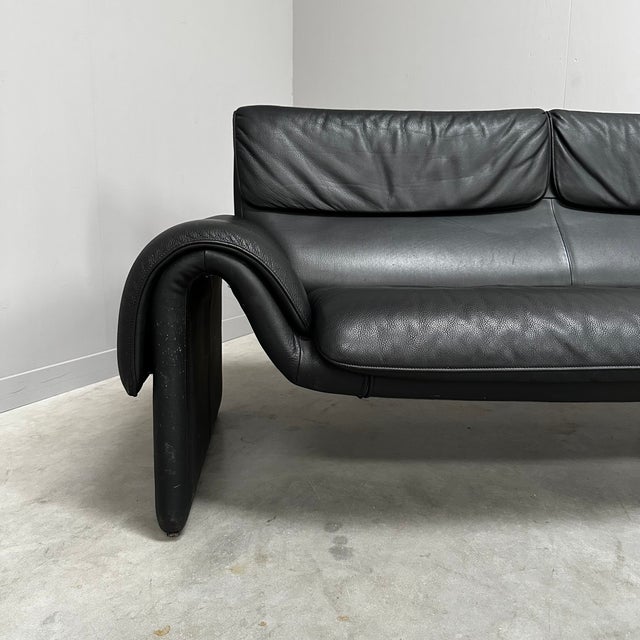 1990s Vintage DS2011 Sofa in Black Leather from de Sede, 1990s For Sale - Image 5 of 10