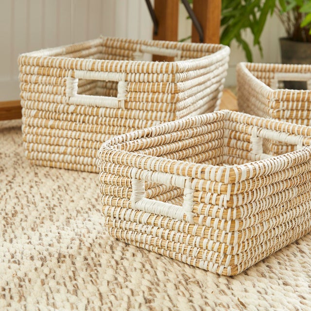 Rivergrass Rectangular Storage Baskets, Set Of 3 For Sale In Chicago - Image 6 of 6