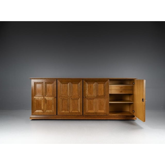 1960s Brutalist Oak Sideboard by Gerhard Bartels, 1970s For Sale - Image 5 of 18