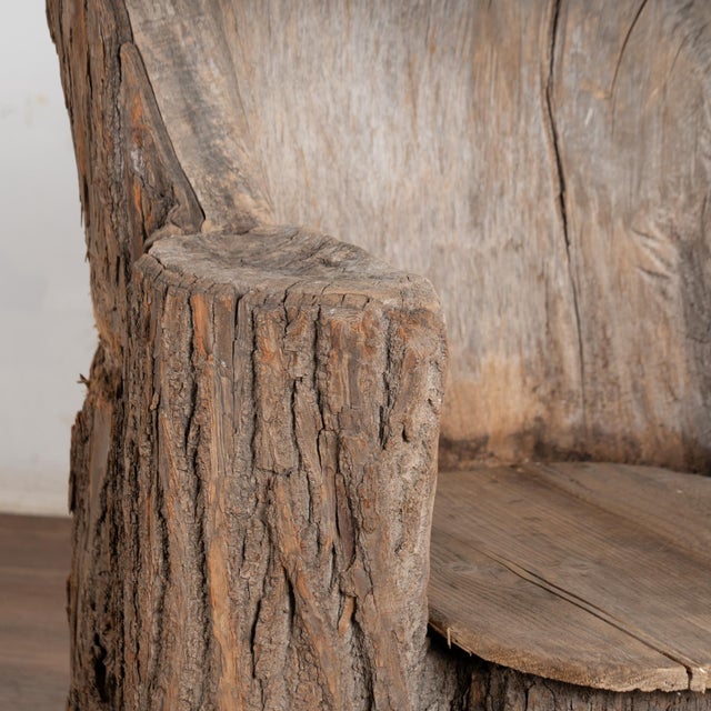 Early 19th Century Early 20th Century Swedish Rustic Log Chair For Sale - Image 5 of 12