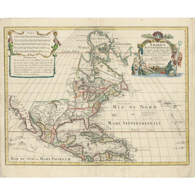 Map of North America, 1700 For Sale - Image 3 of 10