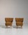 1940s Mid-Century Modern Yellow Wood Pair of Club Chairs For Sale - Image 4 of 12