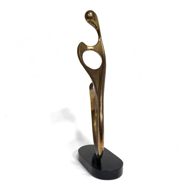Mid-Century Modern Bronze Biomorphic Abstract Sculpture For Sale - Image 3 of 12
