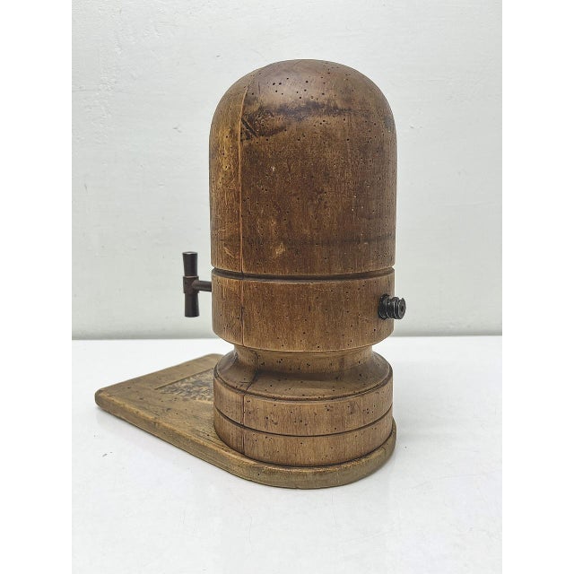 Antique Wooden and Iron Millinery Hat Stretcher, 1920s For Sale - Image 9 of 10