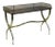 Italian Brass Console Table in the Manner of Gio Ponti For Sale