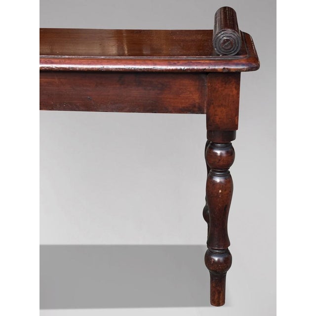 Late 18th Century George III Mahogany Hall Bench, 1790s For Sale - Image 5 of 8