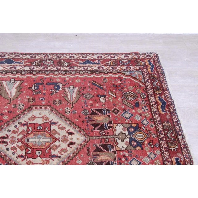 Red Old Red Wool Rug For Sale - Image 8 of 14