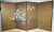 Japanese Cart and Flowers Large 4-Panel Byobu Signed & Painted Divider Early to Mid 20th Century For Sale - Image 13 of 13