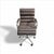 Mid-Century Modern Restoration Hardware Oviedo Leather Desk Office Chair For Sale - Image 3 of 18