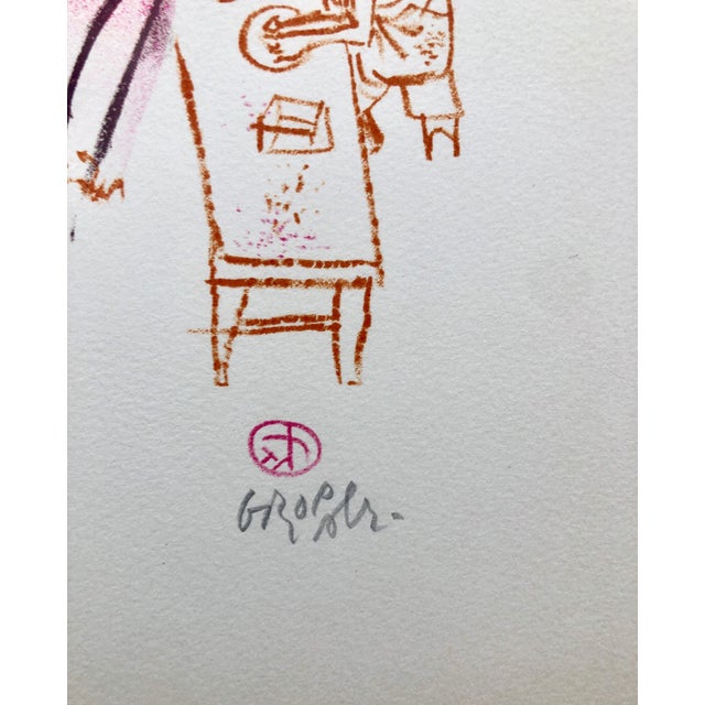 Mid 20th Century William Gropper, Women, Dishes, Shtetl Americana Judaica Lithograph WPA Social Realist Artist For Sale - Image 5 of 6