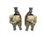Chinoiserie Vintage Mottahedeh Elephant Candleholders, Pair For Sale - Image 3 of 4