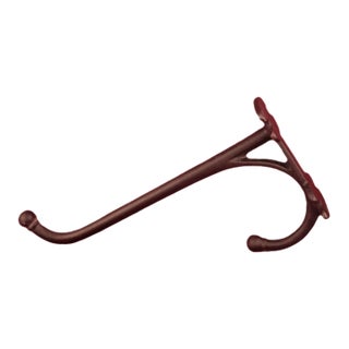 Vintage 7 1/2" Cast Iron Tack Room Wall Hook For Sale