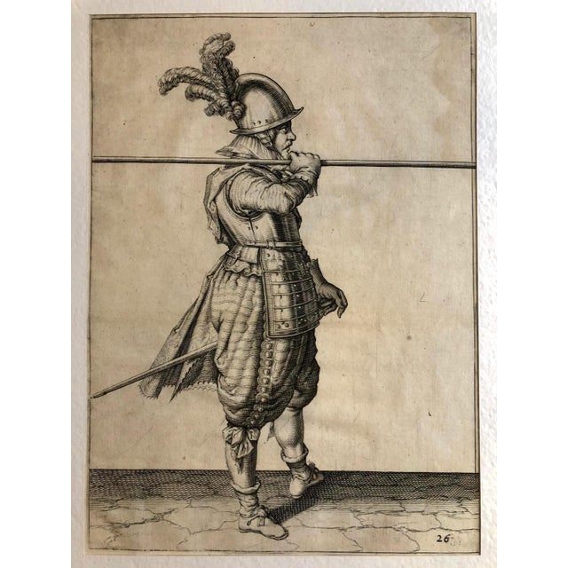 17th Century Jacob De Ghein, Soldiers with Medieval Weapons, Etchings, 1607, Set of 4 For Sale - Image 5 of 10