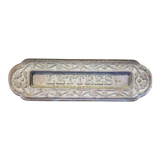 Late 19th Century Victorian French Letter Box Slot For Sale