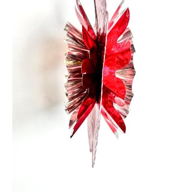 2020s Valentine Ornament With Antique Dresdens & Vintage Light Reflectors V9 For Sale - Image 5 of 5