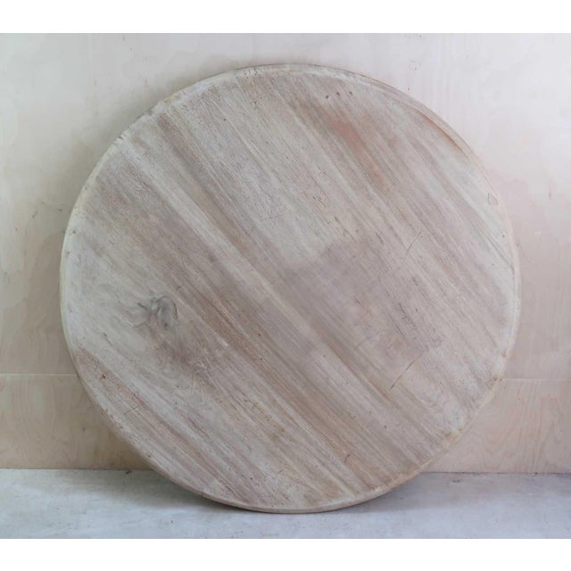 Antique English Palladian Round Bleached Table with Lions Paw Feet, 1835 For Sale - Image 4 of 9