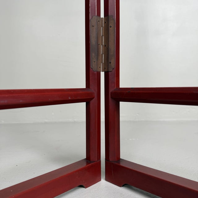 Mid-Century Modern Japanese Kimono Display Hanger with Faceted Frame, 1950s For Sale - Image 3 of 11