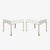 Mid-Century Modern Astor Brass Ottomans in Snow Ultrasuede by Montage, Pair For Sale - Image 3 of 6