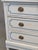 Antique 19th C. Painted Pine Dresser Chest of Drawers With Greek Key Motif For Sale In Denver - Image 6 of 17