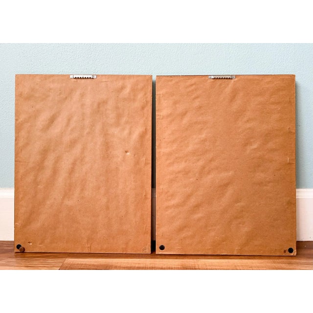 1970's Framed English Illustrated Prints by Griffin: The Great Roman Bath and Bath Abby in England For Sale - Image 9 of 11