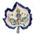 French Faience Quimper Leaf Dish Circa 1950 For Sale