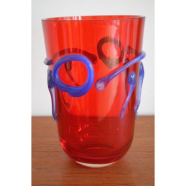 1970s Large Italian Murano Glass Vase, 1970s For Sale - Image 5 of 10