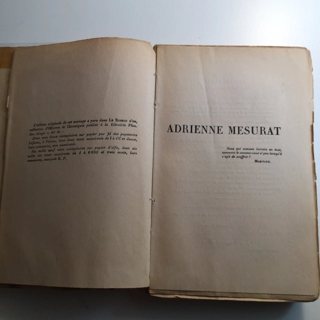 1927 Adrienne Mesurat Book by Julien Green For Sale - Image 4 of 8