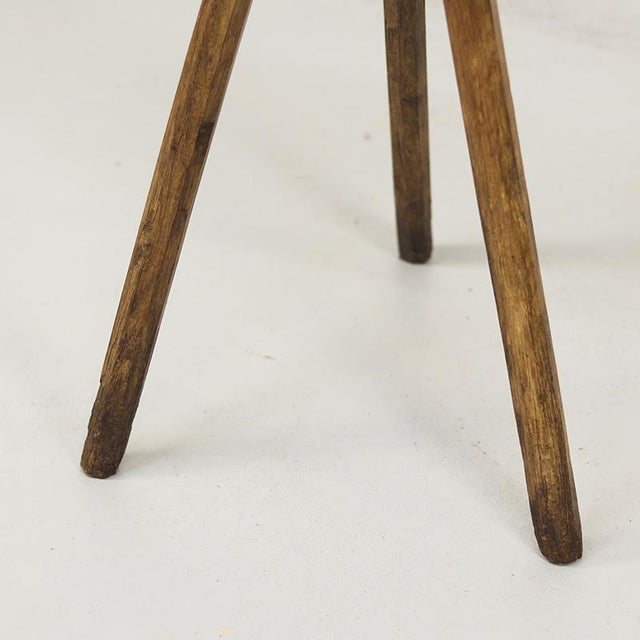 Contemporary Primitive Wabi Sabi Farmhouse Rustic Chopping Block / Pedestal For Sale - Image 3 of 11