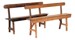 Set of Pine Benches