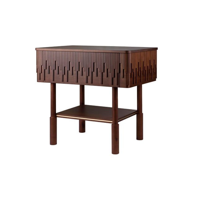 Campbell Bedside Table by Wood Tailors Club For Sale - Image 4 of 8