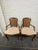 A pair of early 21st century Queen Anne style armchairs with cane backs, upholstered seats and cabriole legs. No maker’s...