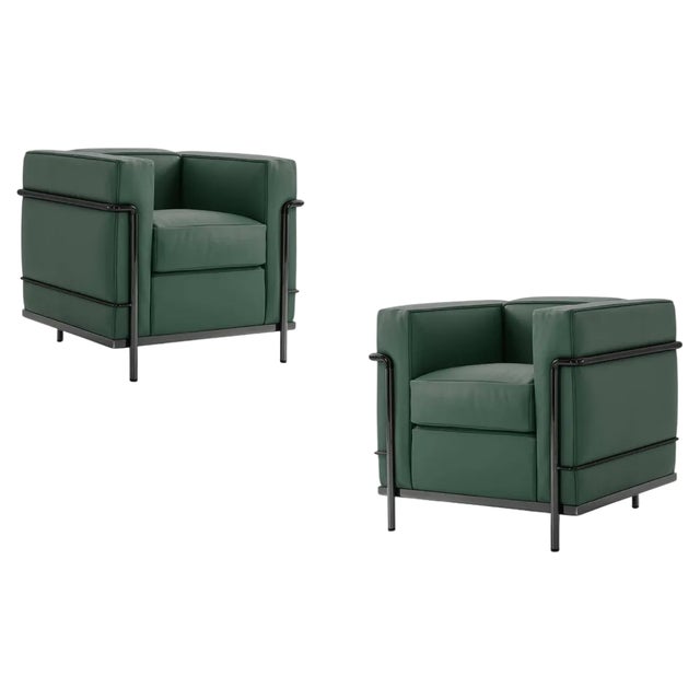 Set of Small Comfort Armchair by Le Corbusier For Sale