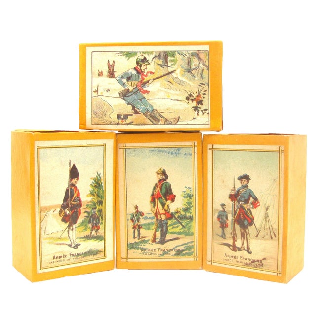 19thC. French Military Motif Boxes, Set of 4 For Sale - Image 12 of 12