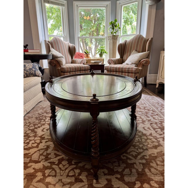 English English Revival Two-Tier Walnut Table With Barley Twist Legs For Sale - Image 3 of 13