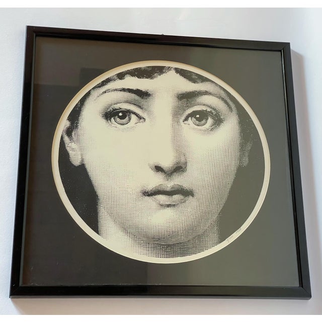 Piero Fornasetti "Tema e Variazioni" 1/100 limited edition print depicting the face of the famous opera singer Lina...