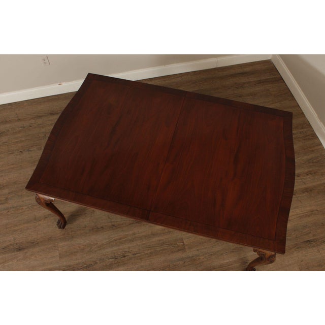 Irish Georgian Style Expandable Mahogany Dining Table For Sale - Image 9 of 12
