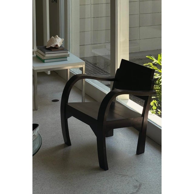 Brown 1940s Low Bentwood Chair For Sale - Image 8 of 8