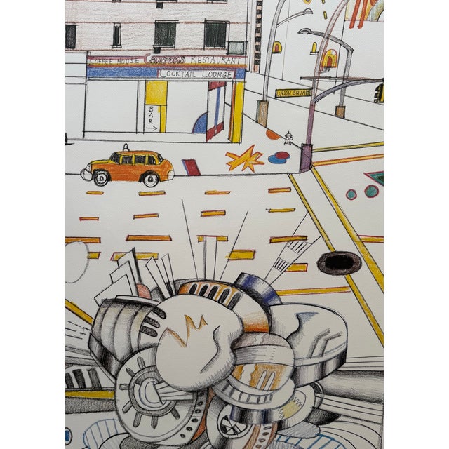 Cocktail Lounge Exhibition Poster from Saul Steinberg, France, 1986 For Sale - Image 9 of 12