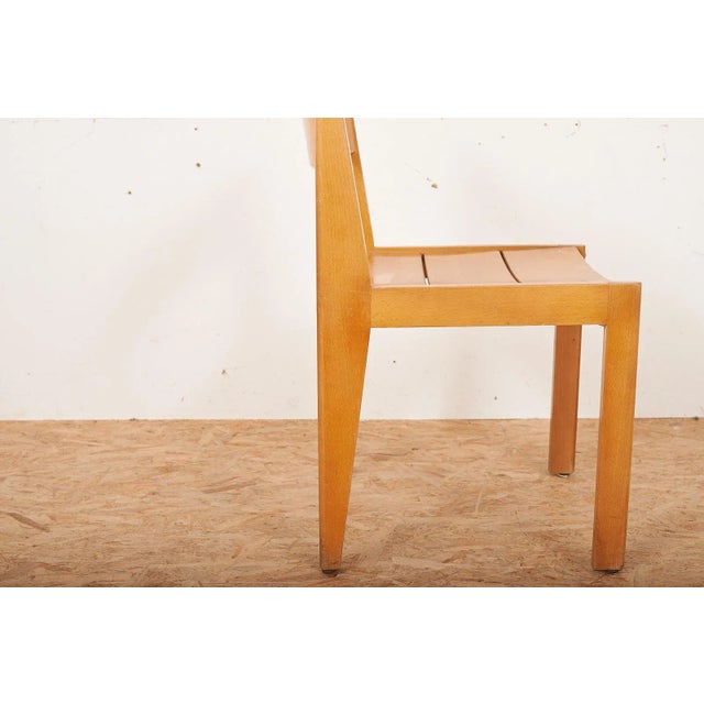 Wood Set of Wooden 266 Chairs by Martha Villiger for Horgenglarus, 1954 For Sale - Image 7 of 11
