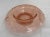 Shabby Chic 1930s Engraved Pink Depression Glass Candlesticks and Console Bowl - 3 Pieces For Sale - Image 3 of 5