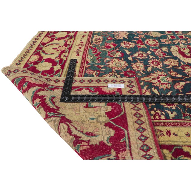 Antique Indian Agra Rug, 08’10 X 14’08 For Sale - Image 9 of 12
